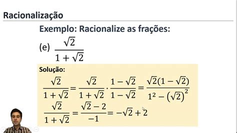 Racionalização De Denominadores Exercicios Resolvidos