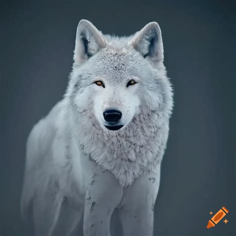 Lone White Wolf Wallpaper