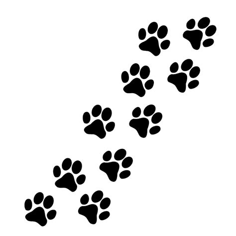 Paw Puppy Cat Pug Clip art - foot prints png download - 1000*1000 ...