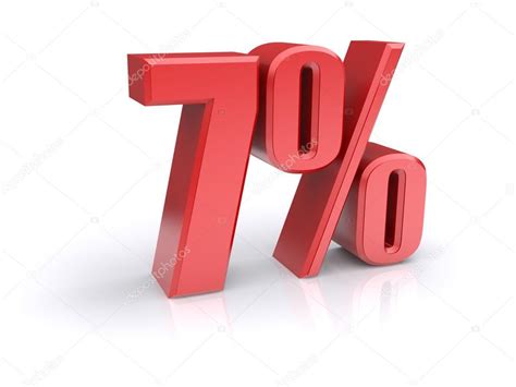 7 percent sign Stock Photo by ©Shtanzman 19747375