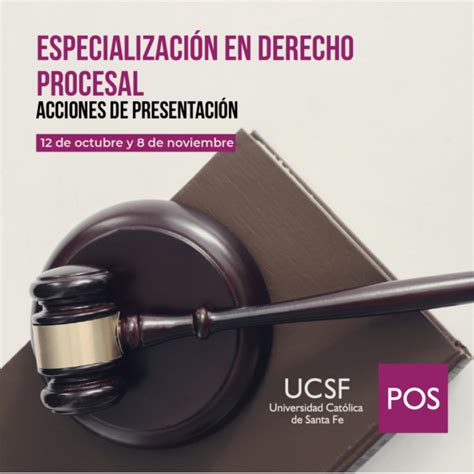 Jornadas Especializaci N En Derecho Procesal Ucsf Posadas