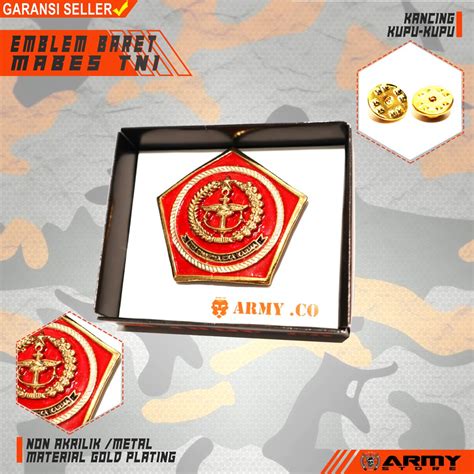 Jual Emblem Baret MABES TNI Shopee Indonesia