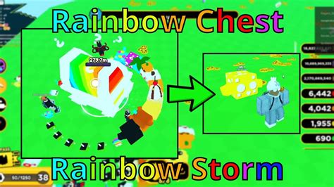 The Rainbow Chest And Rainbow Storm In Roblox Pet Posse Simulator