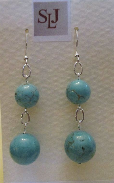 Magnesite Earrings E Magnesiteearrings Blueearrings Earrings