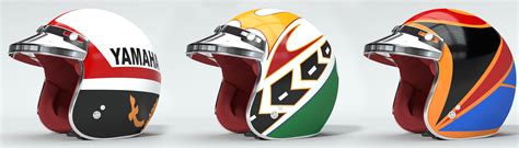 Retro Motorcycle Helmet Art Design Collection Opensea