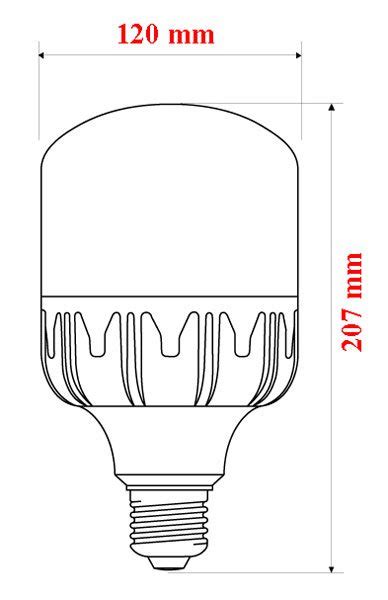 Lampada LED Alta Potenza 38 W 3200 Lumen E27