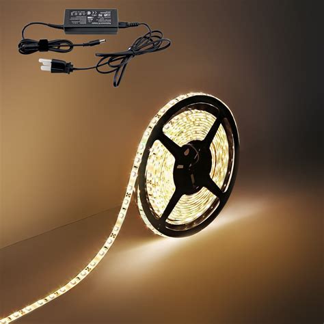 Waterproof 5M Warm White RGB 12V DC Dimmable SMD LED Strip Light Sticky