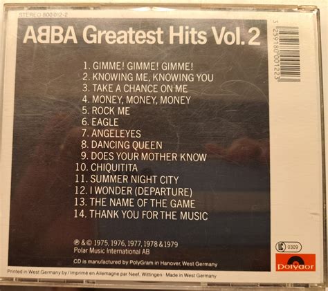 ABBA Greatest Hits Vol 2 Rare Polydor CD