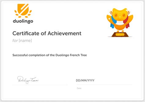 Duolingo English Test Certificate Sample Prntbl