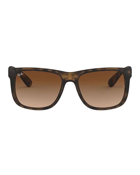 Shop Ray Ban Justin Classic Rb4165 Sunglasses In Rubber Light Havana Fast Shipping And Easy