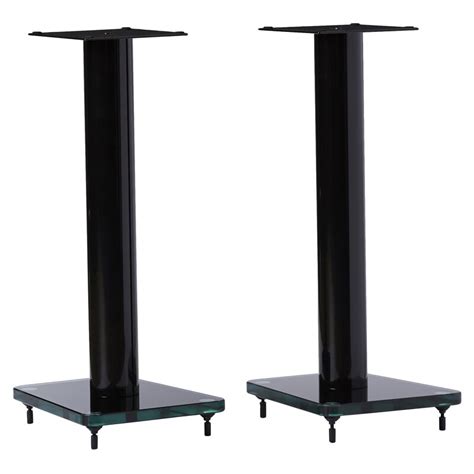 Symple Stuff Glass And Steel Speaker Stands 24 Height And Reviews Wayfair