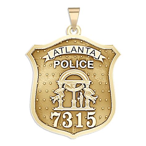 Personalized Atlanta Georgia Police Badge with Your Number - PG101184