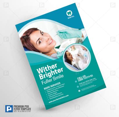 Dental Clinic Promotional Flyer PSDPixel