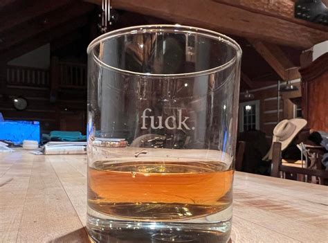 Custom Swearing Whiskey Glass Fuck Glass Whiskey Glass Funny Gift Swearing Glass Barware Funny