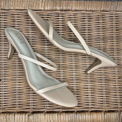 RAYE Shoes Raye Nude Thin Strap Slip On Heel Size 9 Poshmark
