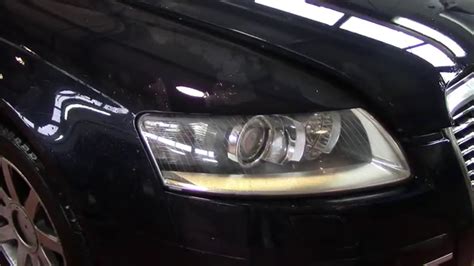Замена лампы фары Ауди А6 / Replacement lamp headlights AUDI A6 - YouTube