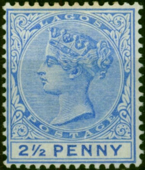 Lagos 1891 2 1 2d Ultramarine SG31 Fine MM Stamps Empire Philatelists