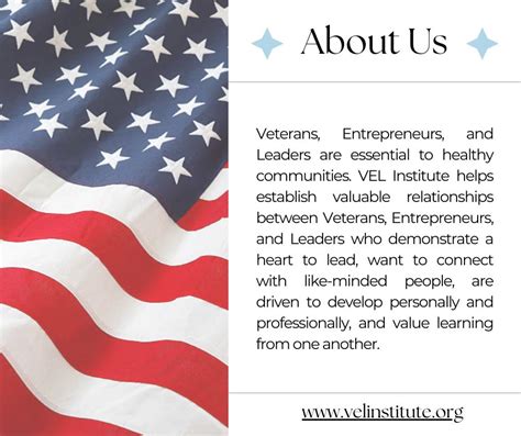 VEL Institute on LinkedIn: #velinstitute #veteransempowerment # ... 
