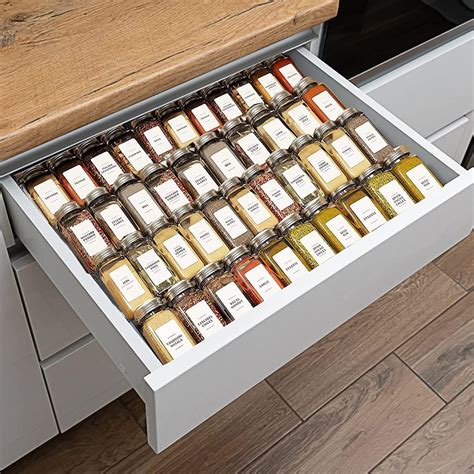 Clear Acrylic Spice Drawer Organizer 4 Tier 2 Set Expandable From 33