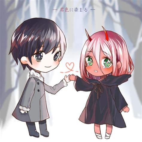Zero two and Hiro : r/ZeroTwo