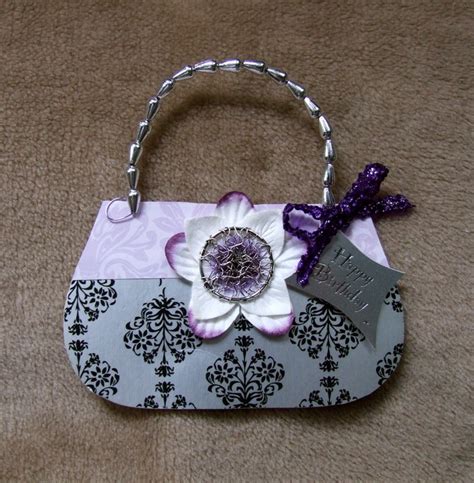 Handmade Handbag Birthday Card By Mandishella Handbag Card Cards