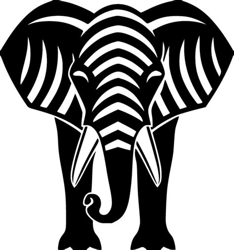 elefante minimalista y plano logo vector ilustración 26704555