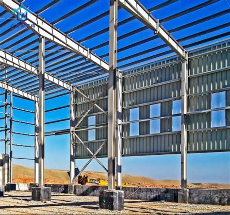 Popular Gable Frame Metal Building Prefabricated Industrial Steel