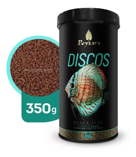 Ração Peixe Poytara Discos 350g Acará disco Acará bandeira