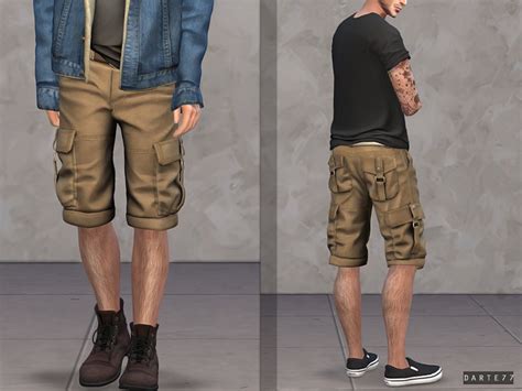 Sims 4 Cargo Pants And Shorts Cc For Guys Girls Fandomspot