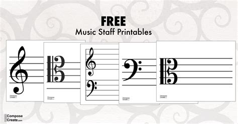 Alto Clef And Bass Clef Note Names Poster Music Education Print Treble