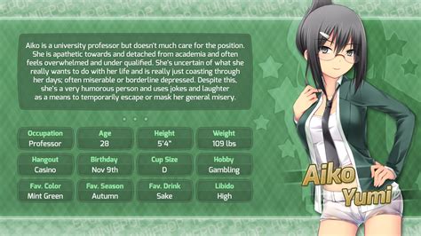 Huniepop Girl Profiles Steam Solo