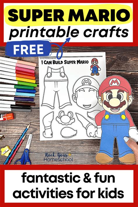 Super Mario Crafts For Fun Activities Free Rock Your Homeschool