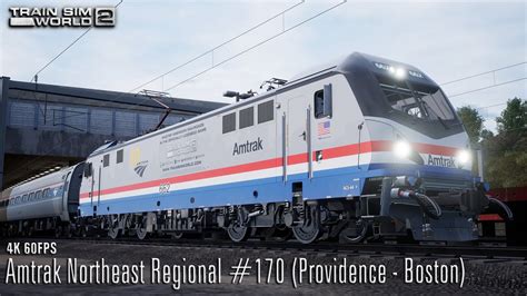 Amtrak Northeast Regional 170 Providence Boston Boston Sprinter