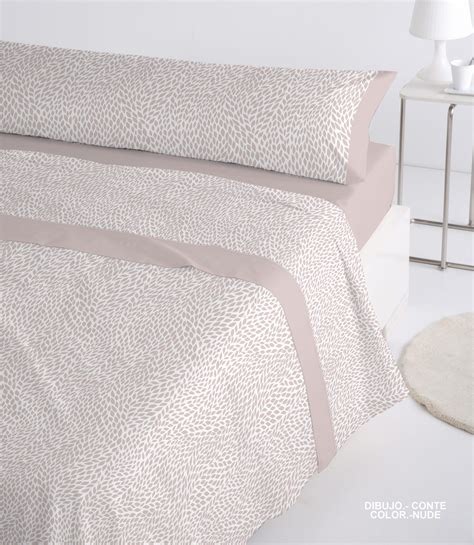 Juego De Sabanas Franela Algod N Nude Polo Polo Conte Terrakotta