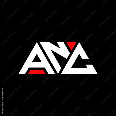 ANC letter logo design with polygon shape. ANC polygon and cube shape ...