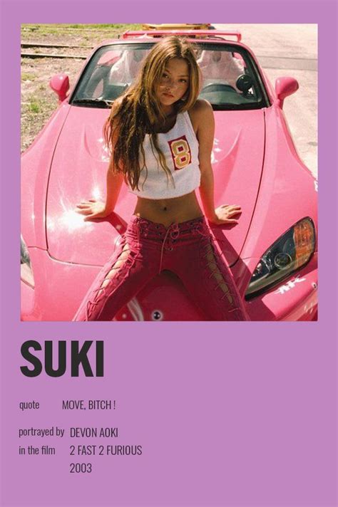 Suki Polaroid Poster Fast And Furious Fast And Furious Actors Devon