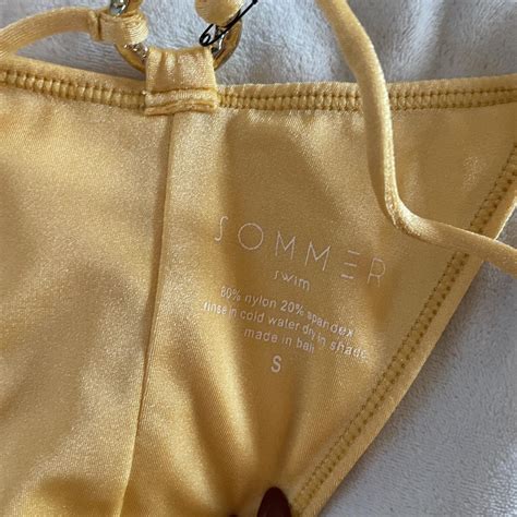Brand New Sommer Swim Yellow Bikini Size Xs Top And Depop