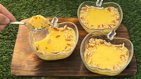 Custard Pudding China Grass Custard Pudding Creamy And Easy Custard Pudding Dessert Recipe