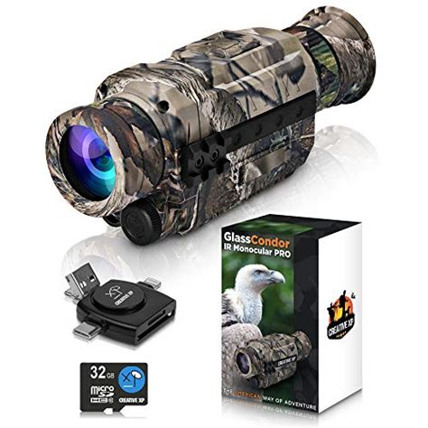 Creative Xp Night Vision Monocular For Hunting Surveillance W Card