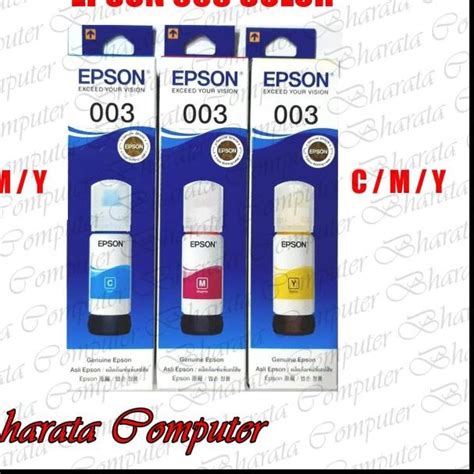 Jual Tinta Epson 003 Original For Epson L3110 L3150 L5190 Bk C Y M