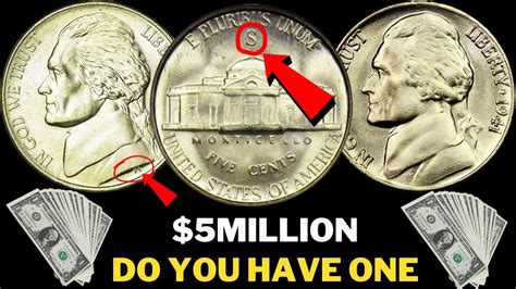 Top Most Valuable Nickels In Circulation In Your Pocket Change Each