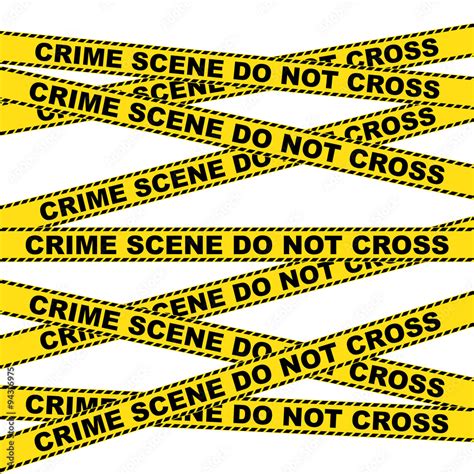 Crime Scene Warning Background Stock Vector Adobe Stock