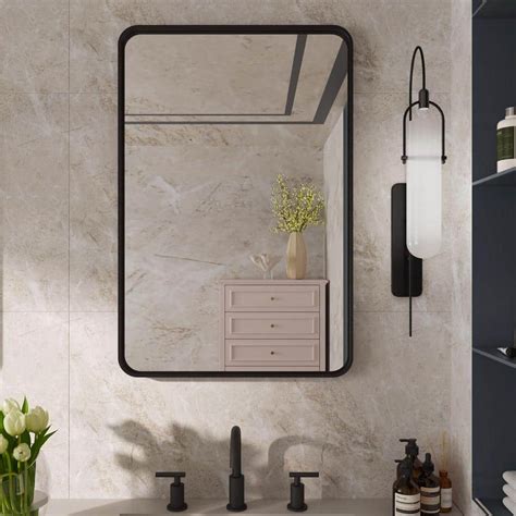 Forious 23 In W X 35 In H Large Rectangular Single Aluminum Framed