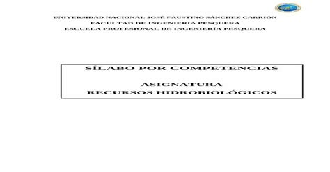 SÍlabo Por Competencias Pe · CrÉdito 04 Profesor Ing Cip