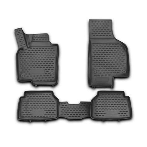 OMAC Tapis De Sol Pour VW Tiguan 2007 2017 En Caoutchouc Noir