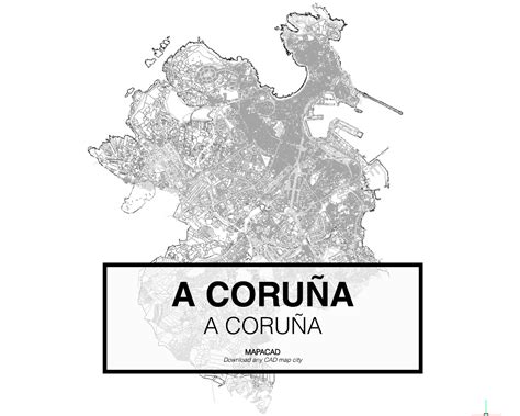 Mapa Mudo Hidrogr Fico La Coru A A Coru A Mapa Mudo