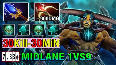 Crazy Mode Elder Titan Midlane Vs Ember Spirit Incredible 900 DMG