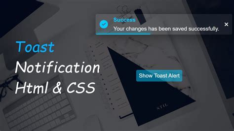 Slide Animated Toast Notification With Progress Bar In HTML CSS