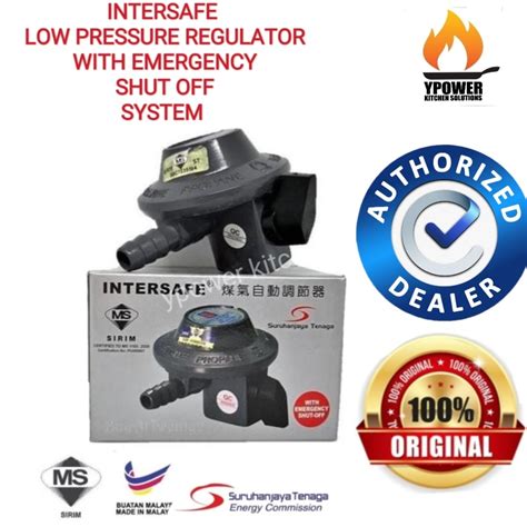 Safety Low Pressure Gas Regulator Intersafe Gas Regulator With Autocut