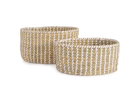 Arette Thatch Grass Storage Basket Futon Company